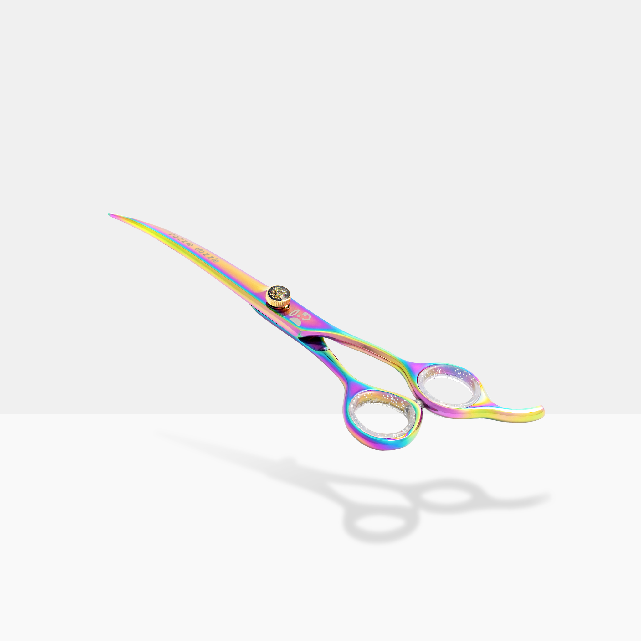 Doglyness Razzle Dazzle Dog Grooming Curved Shears