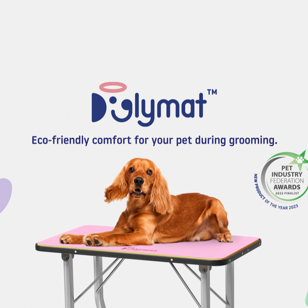 Doglymat™ by Doglyness  Eco-friendly dog grooming table mat