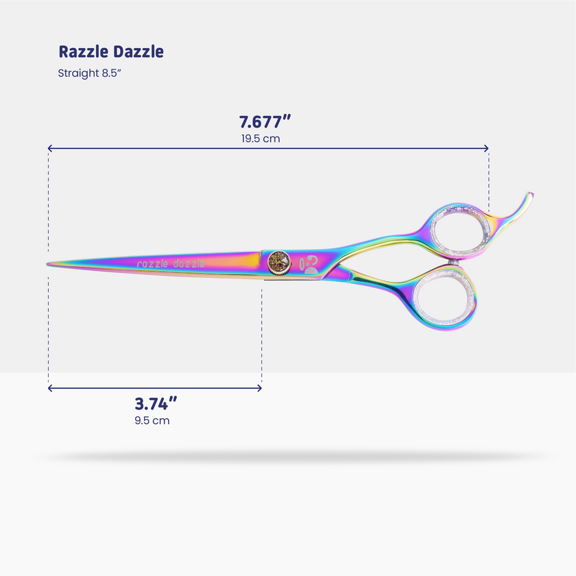 RAZZLE DAZZLE | Dog grooming curved shears