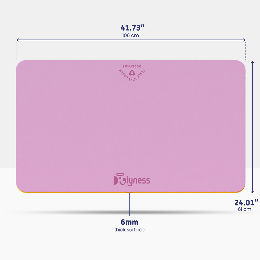 Doglymat™ by Doglyness | Eco-friendly dog grooming table mat made with a natural coconut fiber surface and rubber bottom, offering dual non-slip protection, comfort for dog's joints, safety, and a sustainable choice for pet owners and groomers.