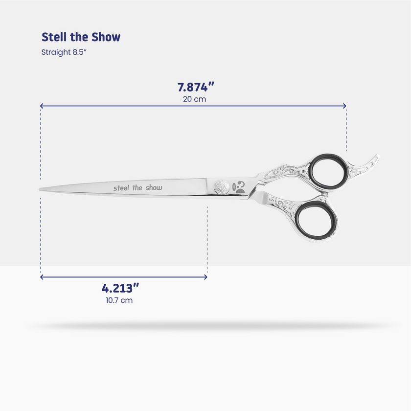 STEEL THE SHOW | Curved dog grooming shears