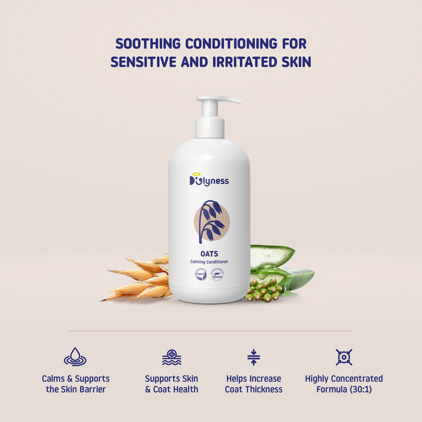 OATS CALMING CONDITIONER | Lightweight Soothing Care | Doglyness