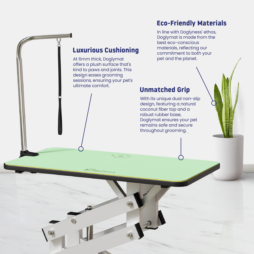 Doglymat by Doglyness Eco friendly dog grooming table mat