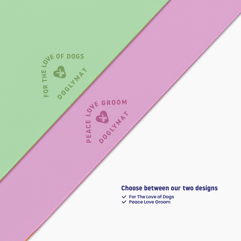 Doglymat by Doglyness Eco friendly dog grooming table mat